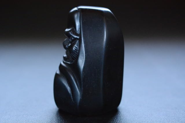 Amazon | 古い郷土玩具 達磨 那智黒 約86mm 検索用語→A10内昭和レトロ